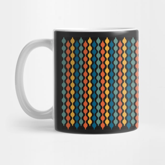 Graphic retro pattern, drops on string by marina63